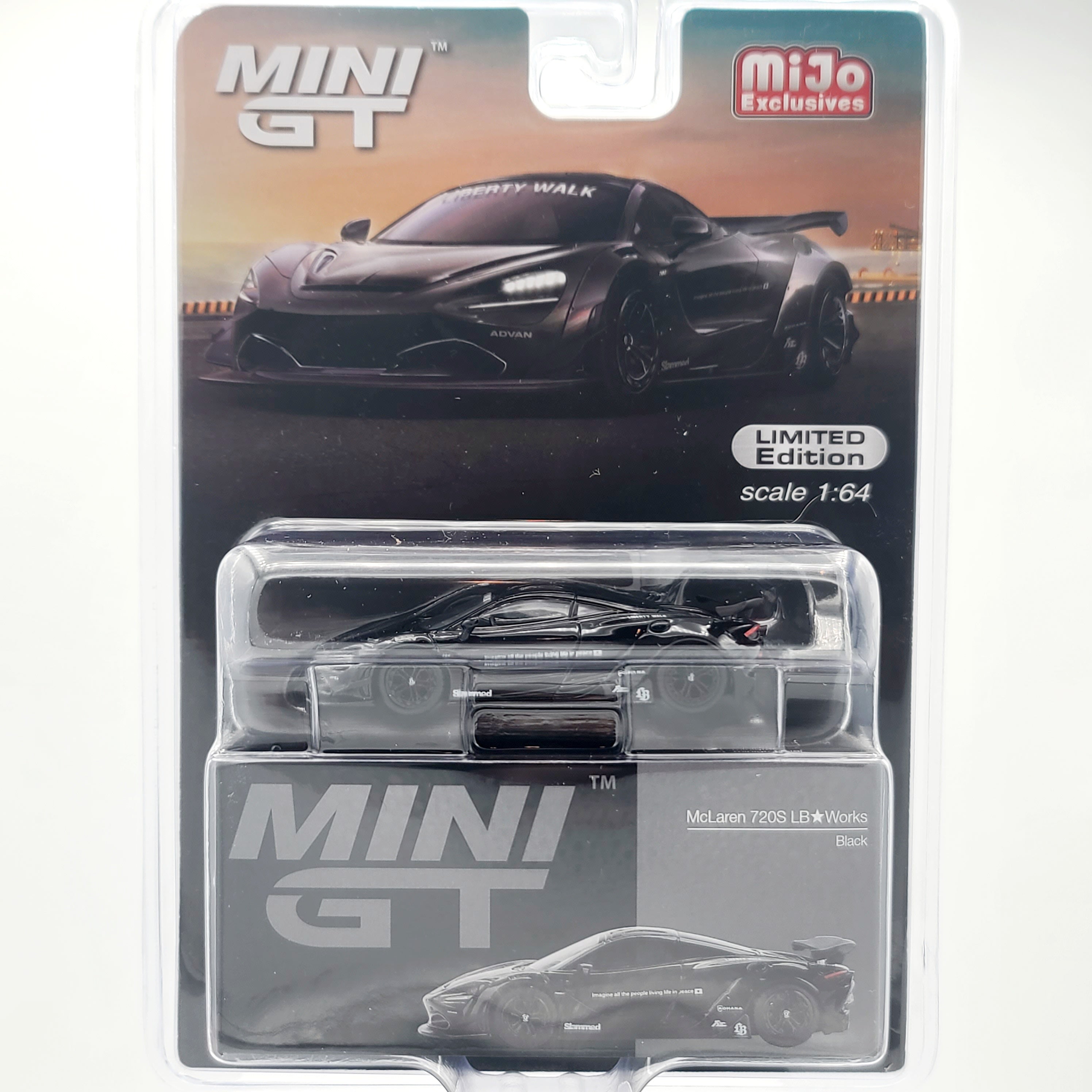 Mini GT McLaren 720S LB-Works - 1:64, black (2025 MiJo Exclusives - Limited Edition)
